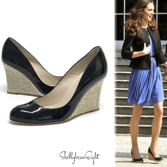 ❌❌SOLD❌❌ LK BENNETT MADDOX Wedge Heels 39 8.5 9 - Picture 2 of 8